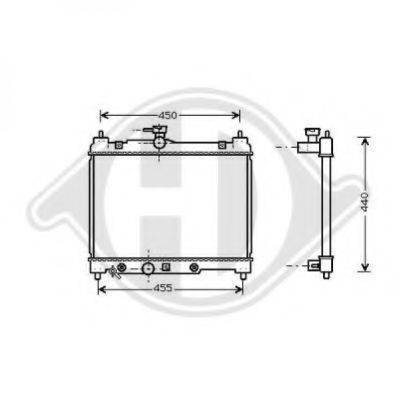 DIEDERICHS 8660552 Радіатор, охолодження двигуна