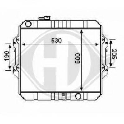 DIEDERICHS 8668286 Радіатор, охолодження двигуна