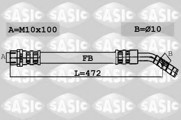 SASIC 6606081 Гальмівний шланг