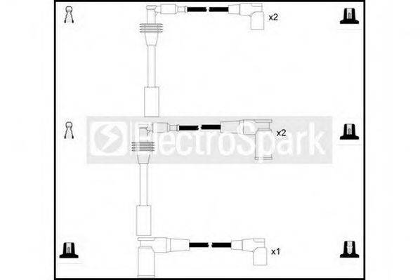 STANDARD OEK432 Комплект дротів запалювання