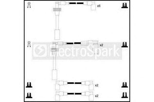 STANDARD OEK430 Комплект дротів запалювання