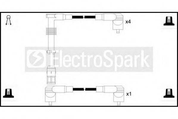 STANDARD OEK975 Комплект дротів запалювання