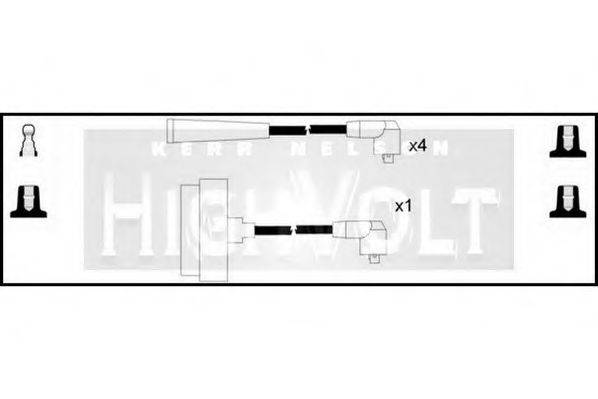 STANDARD OEF549 Комплект дротів запалювання