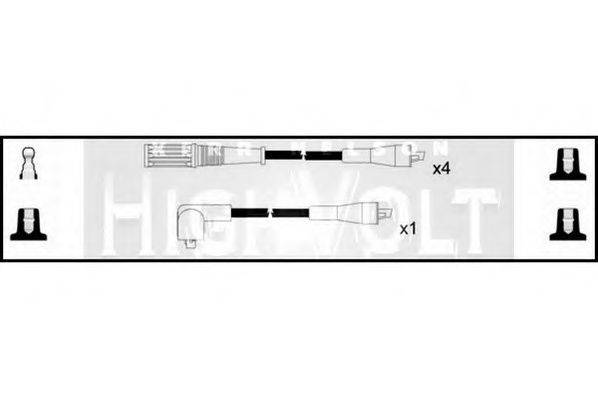 STANDARD OEF884 Комплект дротів запалювання