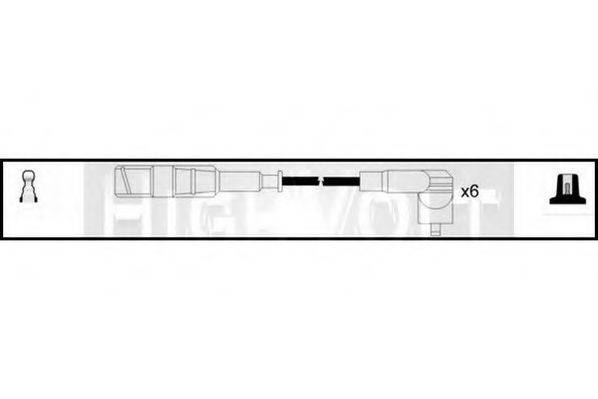 STANDARD OEF693 Комплект дротів запалювання