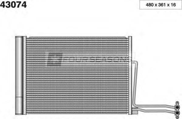 STANDARD F443074 Конденсатор, кондиціонер