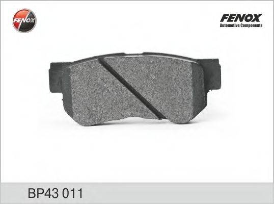 FENOX BP43011 Комплект гальмівних колодок, дискове гальмо