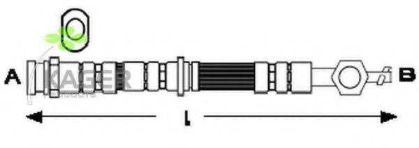 KAGER 380437 Гальмівний шланг