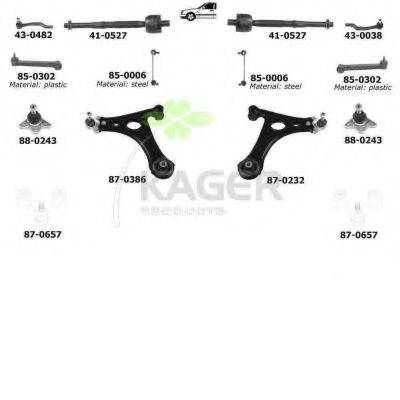 KAGER 800028 Підвіска колеса