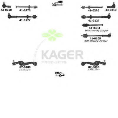 KAGER 800044 Підвіска колеса