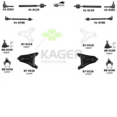 KAGER 800185 Підвіска колеса