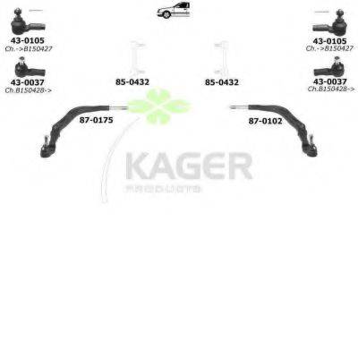 KAGER 800760 Підвіска колеса