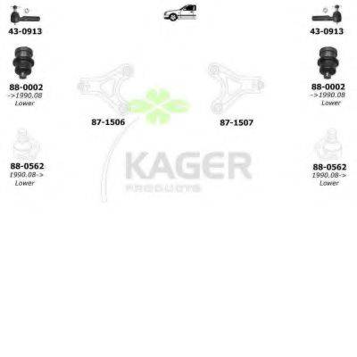 KAGER 801138 Підвіска колеса