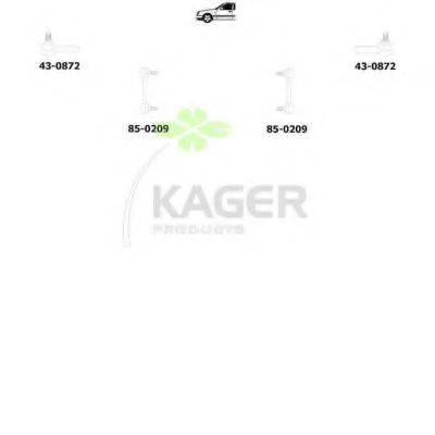 KAGER 801236 Підвіска колеса