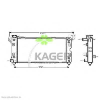 KAGER 310214 Радіатор, охолодження двигуна