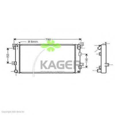 KAGER 310217 Радіатор, охолодження двигуна