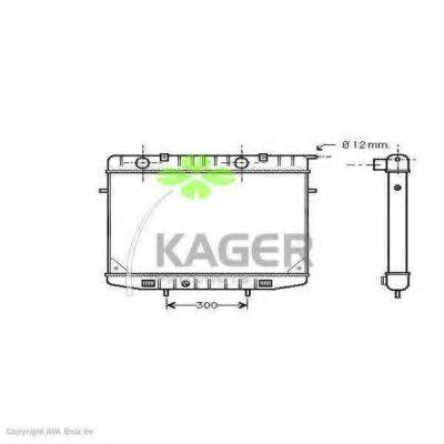 KAGER 310773 Радіатор, охолодження двигуна