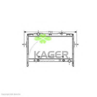 KAGER 313223 Радіатор, охолодження двигуна