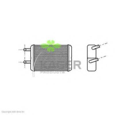 KAGER 320125 Теплообмінник, опалення салону