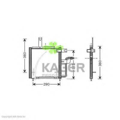 KAGER 946118 Конденсатор, кондиціонер