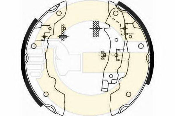 GIRLING 5180991 Комплект гальмівних колодок