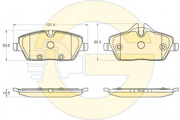 GIRLING 6120381 Комплект гальмівних колодок, дискове гальмо