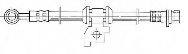 KAWE 510889 Гальмівний шланг