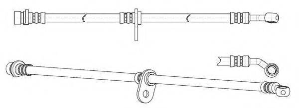 KAWE 512857 Гальмівний шланг