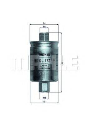 MAHLE ORIGINAL KL182 Паливний фільтр