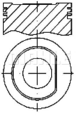 MAHLE ORIGINAL S25930 Поршень