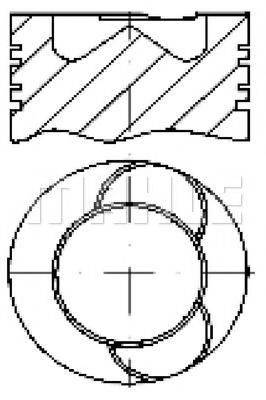 MAHLE ORIGINAL E71240 Поршень