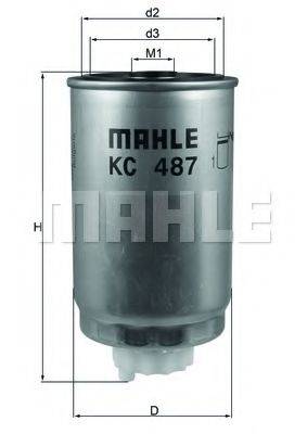 MAHLE ORIGINAL KC487 Паливний фільтр