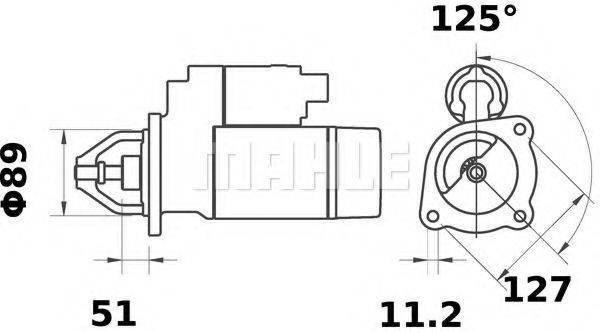 MERCEDES-BENZ 006151230380 Стартер