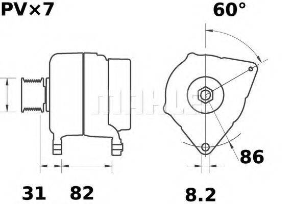 MAHLE ORIGINAL MG 552