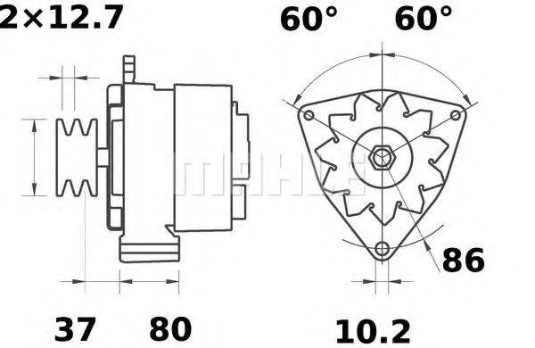 MAHLE ORIGINAL MG 206