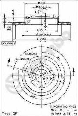 BRECO BS7613 гальмівний диск