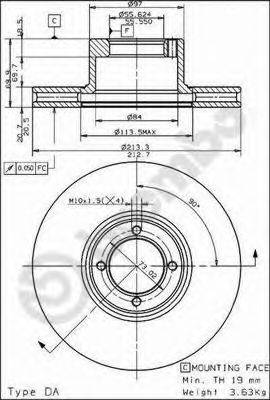 BRECO BS7919 гальмівний диск