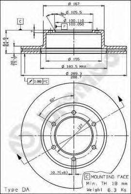 BRECO BS7969 гальмівний диск