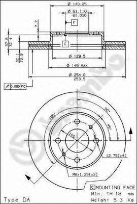 BRECO BS8197 гальмівний диск