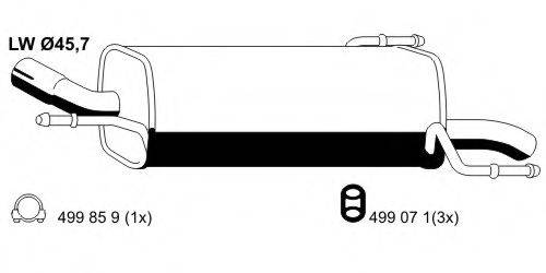 GENERAL MOTORS 24461377 Глушник вихлопних газів кінцевий