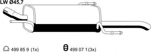 ERNST 052283 Глушник вихлопних газів кінцевий
