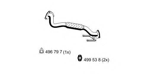 ERNST 105484 Труба вихлопного газу