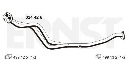 ERNST 024426 Труба вихлопного газу