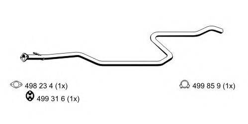 ERNST 310505 Труба вихлопного газу
