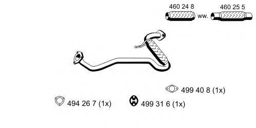 ERNST 330497 Труба вихлопного газу