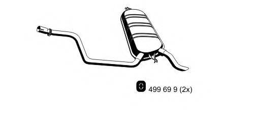 ERNST 374194 Глушник вихлопних газів кінцевий
