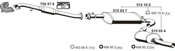 ERNST 120058 Система випуску ОГ