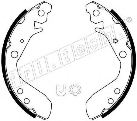 FRI.TECH. 1044022 Комплект гальмівних колодок