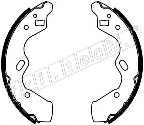 FRI.TECH. 1049159 Комплект гальмівних колодок