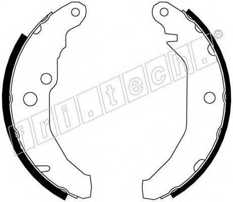FRI.TECH. 17006 Комплект гальмівних колодок